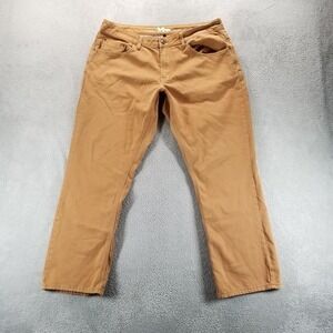 Bulletprufe Jeans Mens 36x30 Brown Straight Stretch Comfort Denim Workwear